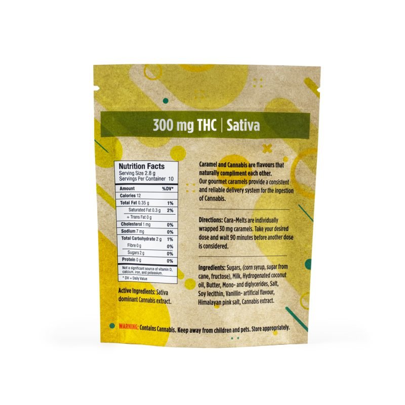 twisted extracts –sativa salted cara melts (300mg thc)