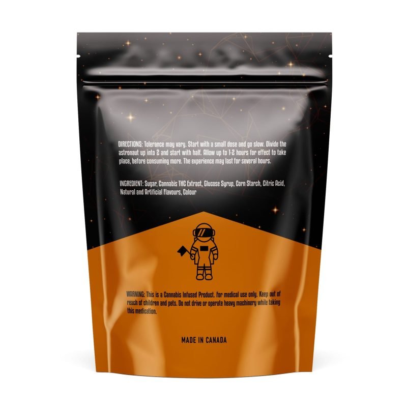 faded cannabis co. orange orbit astronauts 600mg thc